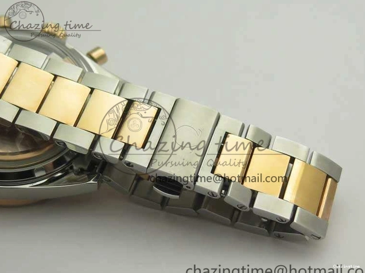 0106 Thermal Speedmaster ’57 Co-Axial SS RG OMF 1:1 Best Edition White Dial On SS RG Bracelet A9300 (Free Leather Strap) 8074